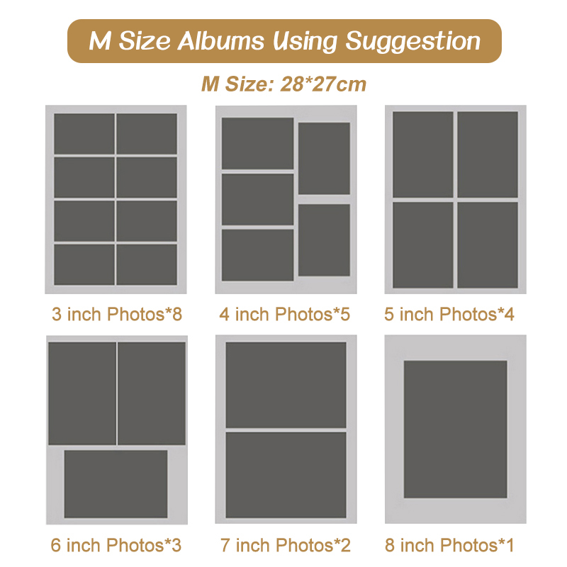 Big Size 40 Pages Self-adhesive Photo Album Book DIY 4R/6R Photo ...