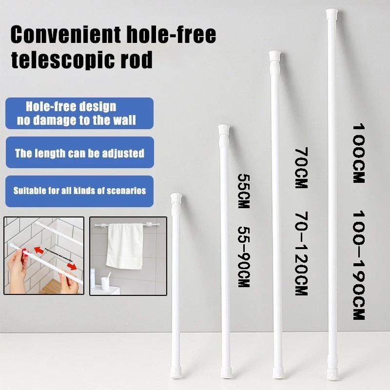 COD Multi Purpose Spring Loaded Adjustable Tension Rod | Curtain Rods ...
