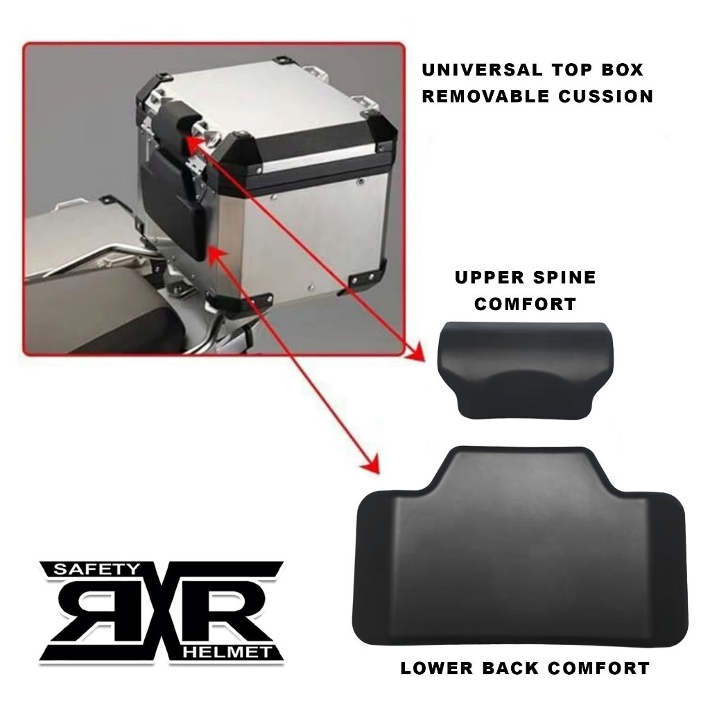 Motorcycle Backrest Back Pad Rear Top Case Box Luggage Cushion For BMW - View #7
