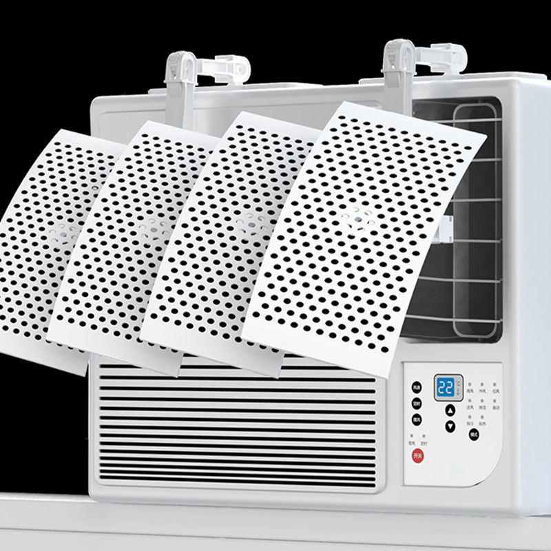 Window Aircon Deflector Adjustable 4 Leaf Design Prevent Direct Wind ...
