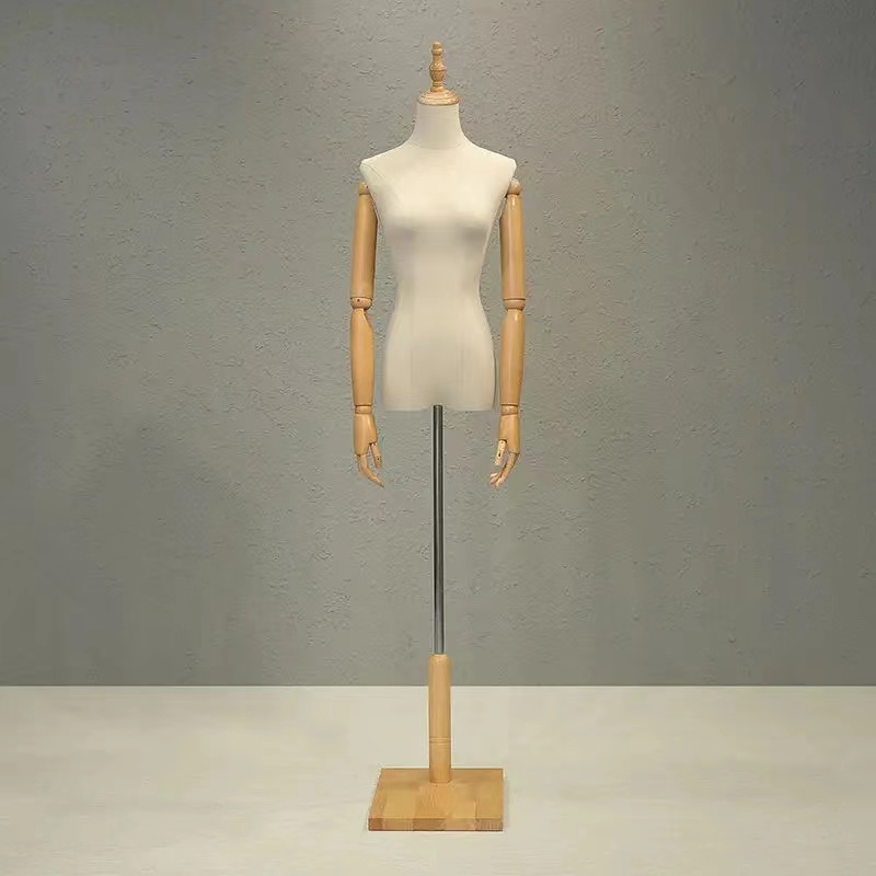 Thickened linen women's clothing store display rack window display rack ...