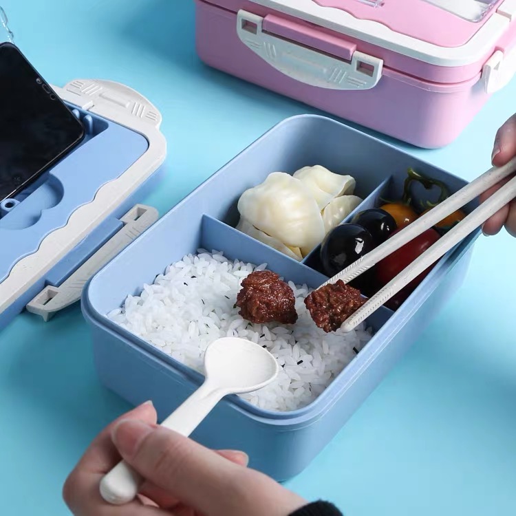 Portable Handle Style Lunch Box Hidden Handle Student Officer Bento BOX ...