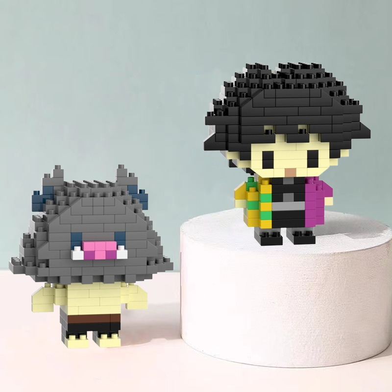 【DUZ】Demon Slayer Building Blocks Small Particles Cartoon Anime ...