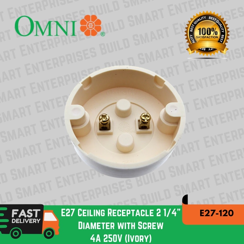 Omni E27 Ceiling Receptacle (4 1/4 - 3 1/2 - 2 1/4) | Shopee Philippines