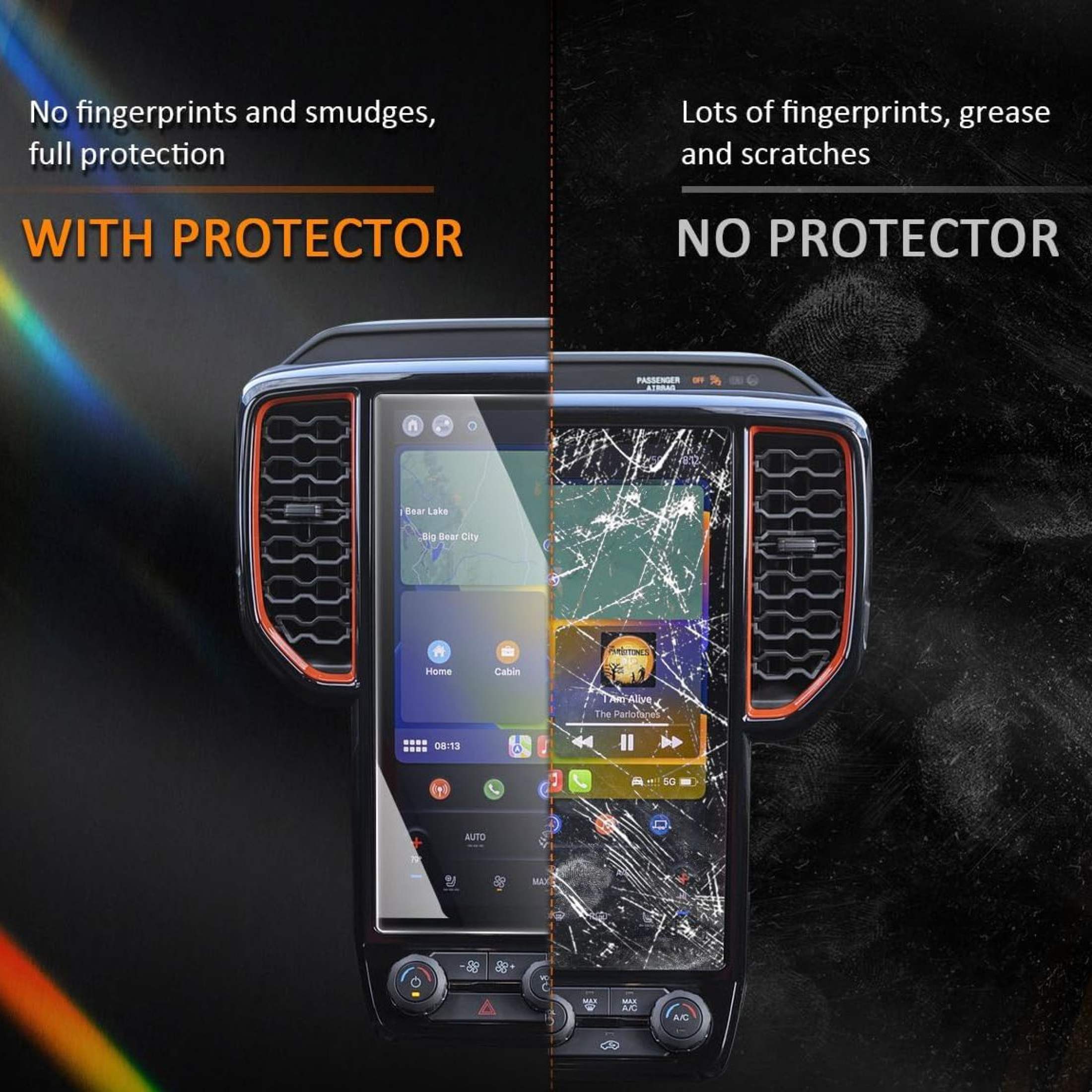 Next Gen Ford Ranger Raptor Ford Everest Infotainment Tempered Glass ...