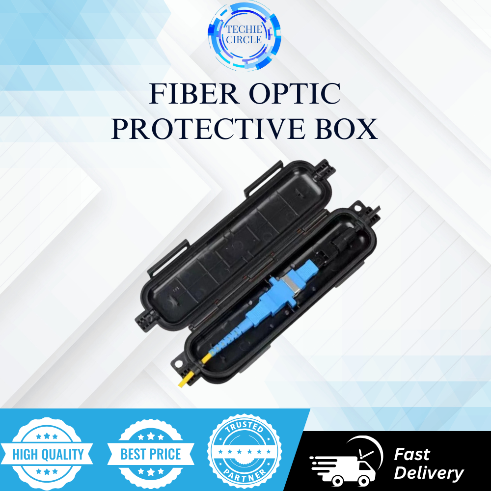 Techie Circle FTTH Fiber Cable Protective Box Waterproof SC Coupler ...