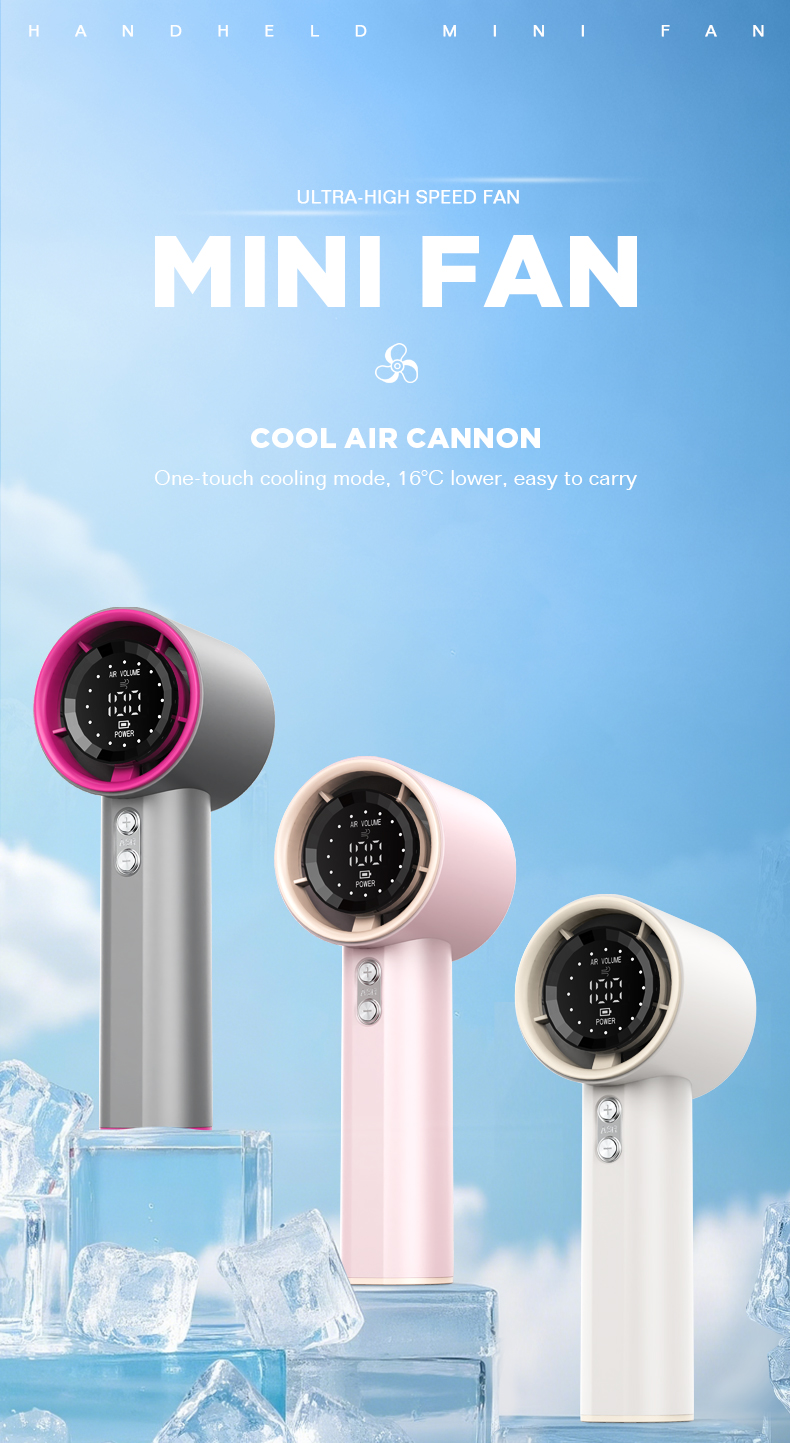 【Clearance Sale】Dreepor 4000Mah High Speed Mini Fan Handheld Fan 100 ...