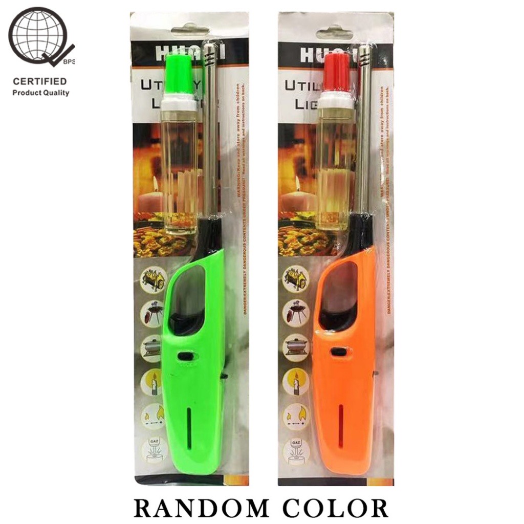 2 in 1 Kitchen Lighter Igniter Adjustable Refillable Outdoor BBQ ...