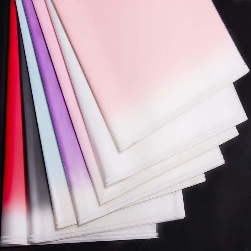 20pcs Gradient Bouquet Wrapper Flower Wrapping Paper Waterproof ...