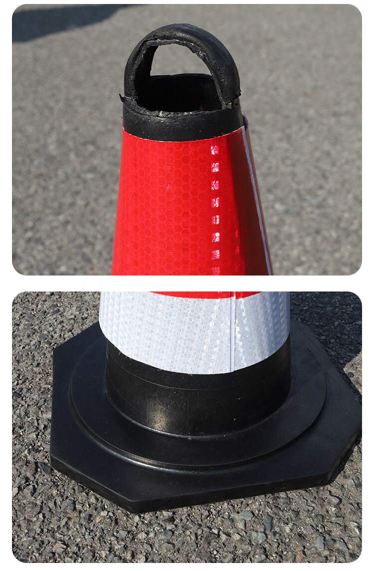 60CM 70CM 90CM rubber cone roadblock cone ice cream cone traffic safety ...