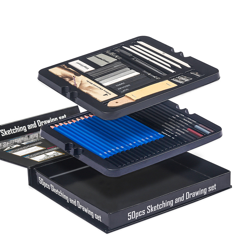 Drawing pencil set total 54pcs Sketch Pencil Set Sketching Pencil Set ...
