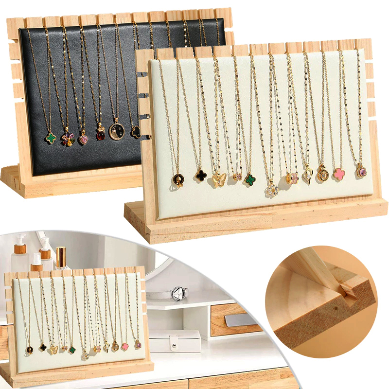 Wooden Rack Necklace Jewelry Display Stand Jewelry Organizer Rack Gift ...