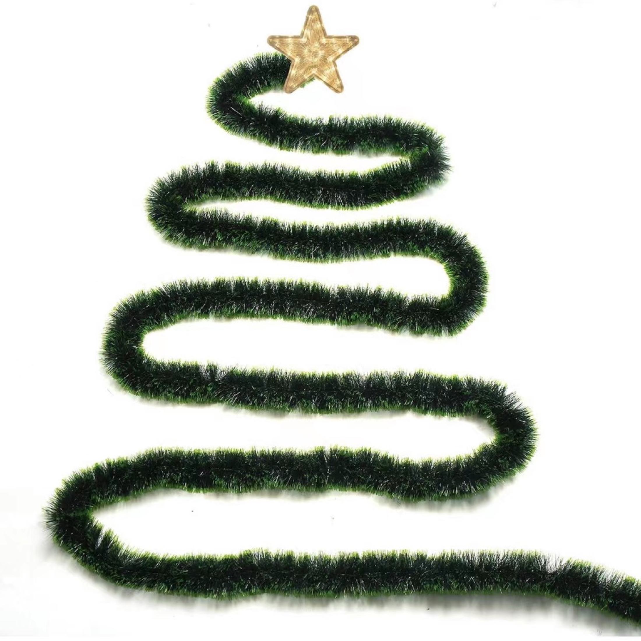 green/snow design christmas garland/decor/ribbon/prop,christmas tree ...