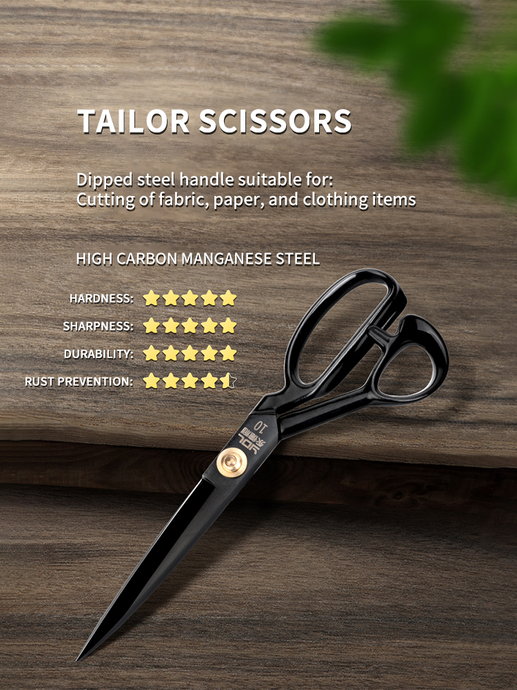 Black Blade Tailor Scissors Shears SHARP Size 8 9 10 11 inches MATIBAY ...