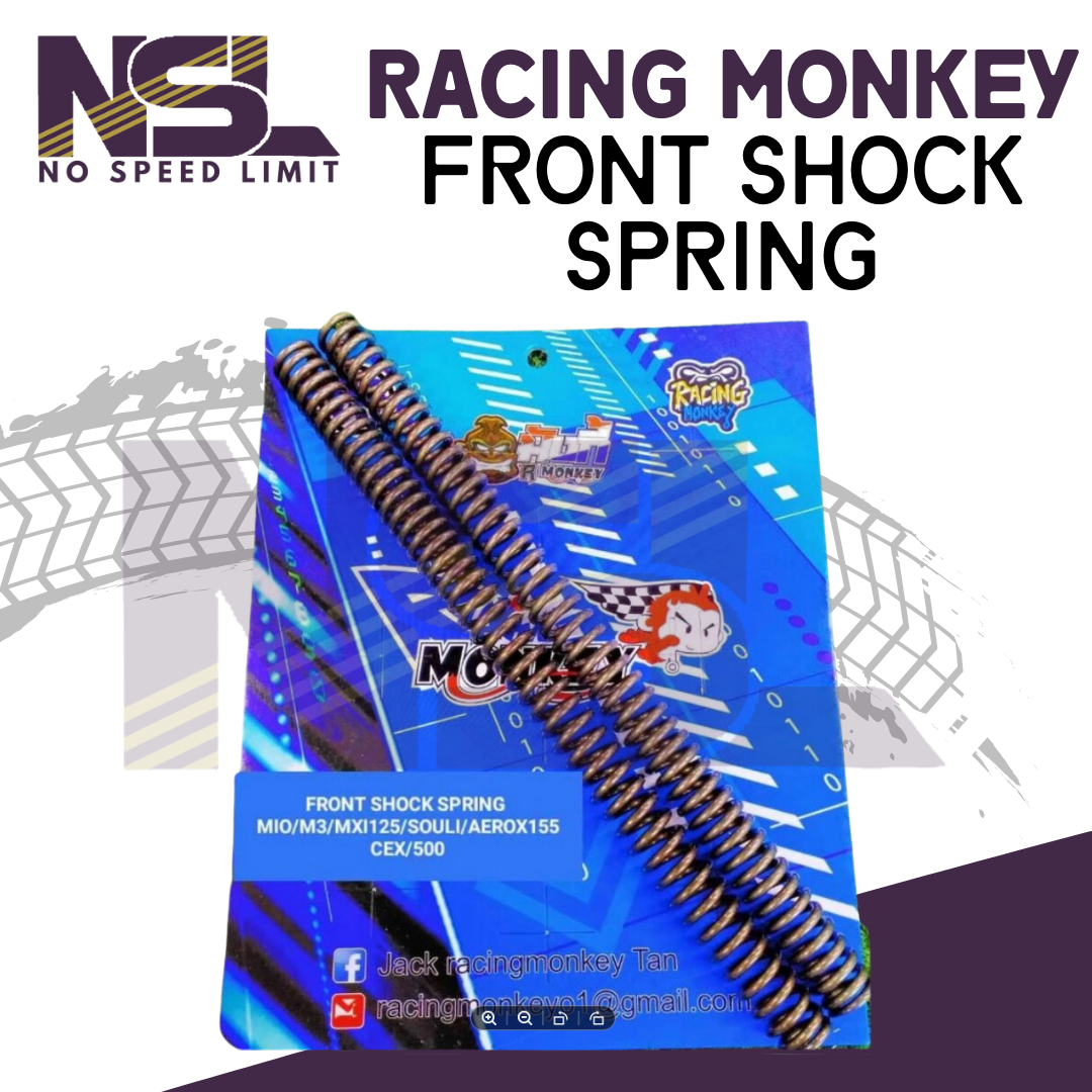 Racing Monkey Front Shock Spring Mio/M3/Aerox/NMAX/Click/BeatFI ...