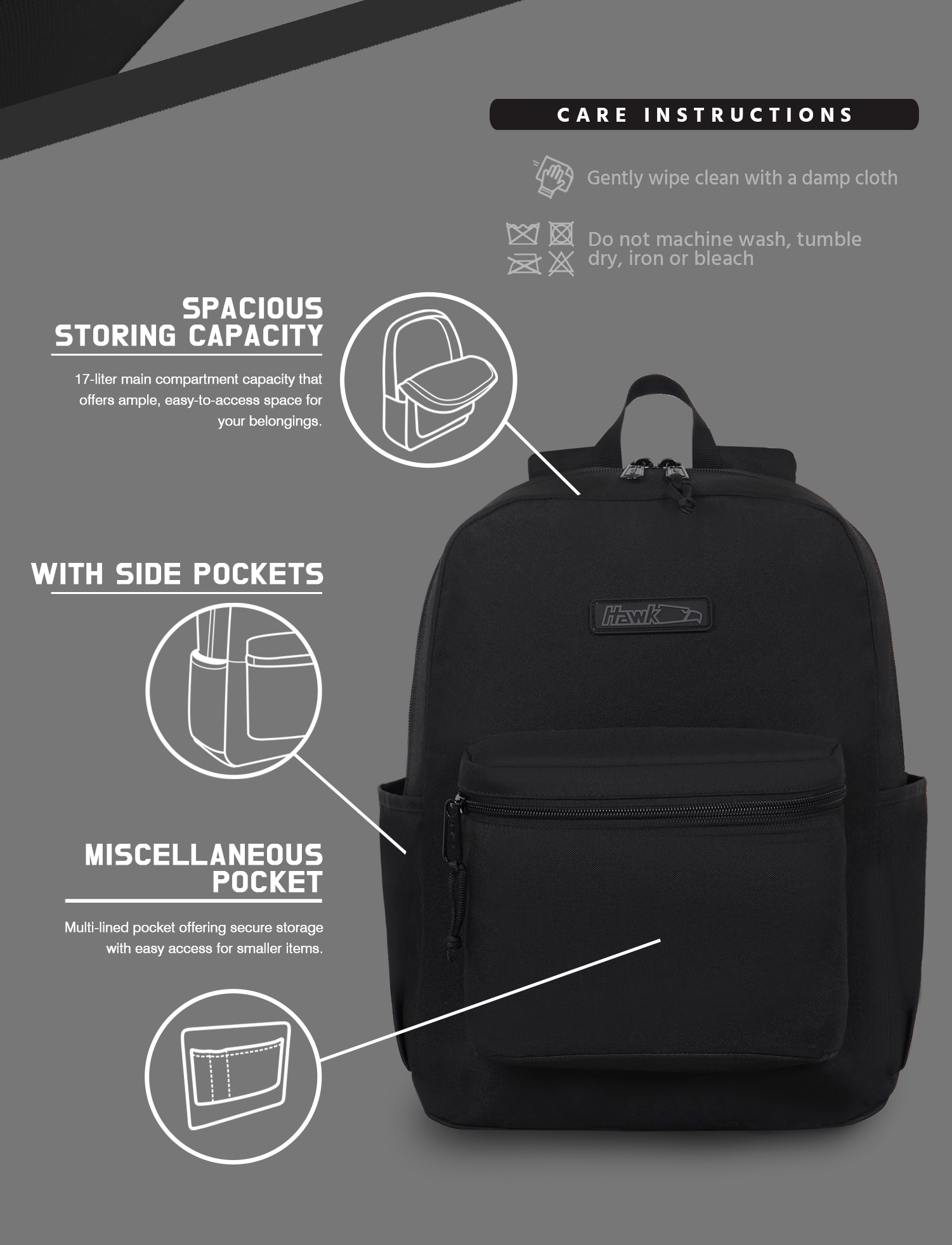 Hawk 5957 Monopack Backpack with Side Pocket | Shopee Philippines
