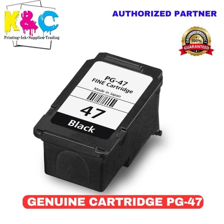 Genuine PG-47 Ink Cartridge (Black) for E410/E470/E3370/E4270 | Shopee ...