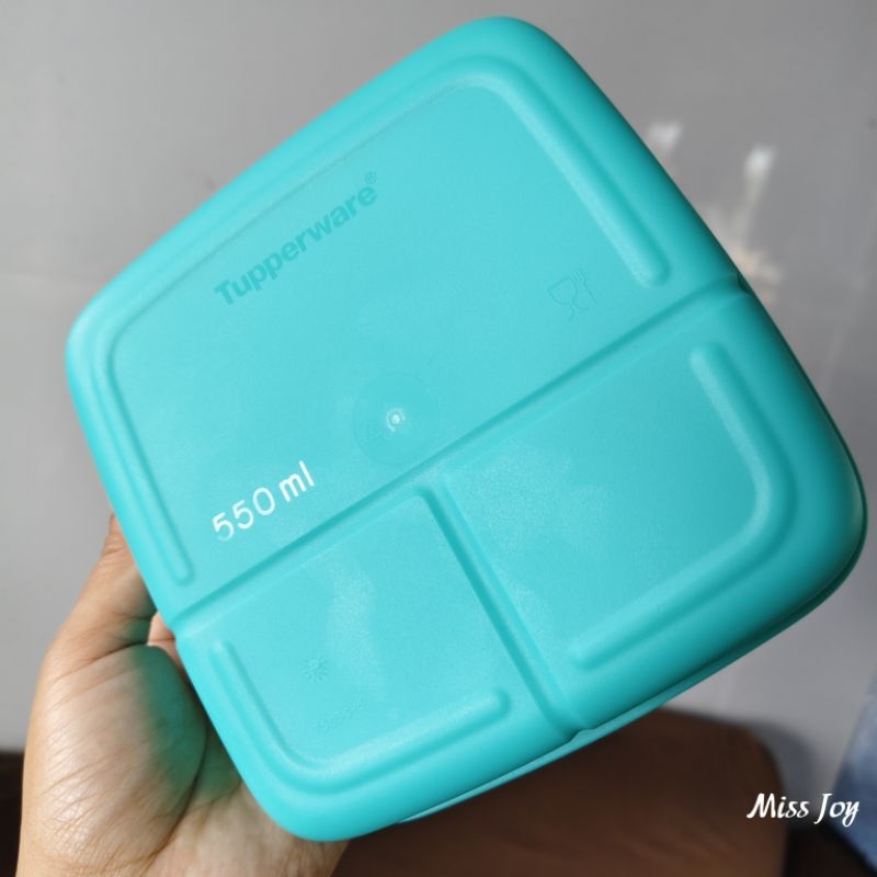 Tupperware Square Divided Lunchbox 550ml (100% Original/Authentic ...