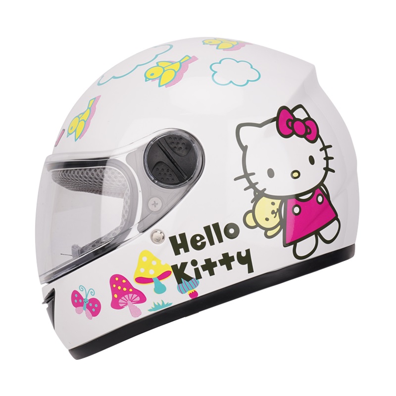 【EAGLE SPEED】HNJ KIDS FULL FACE HELMET HELLO KITTY WHITE ORIGINAL HIGH ...