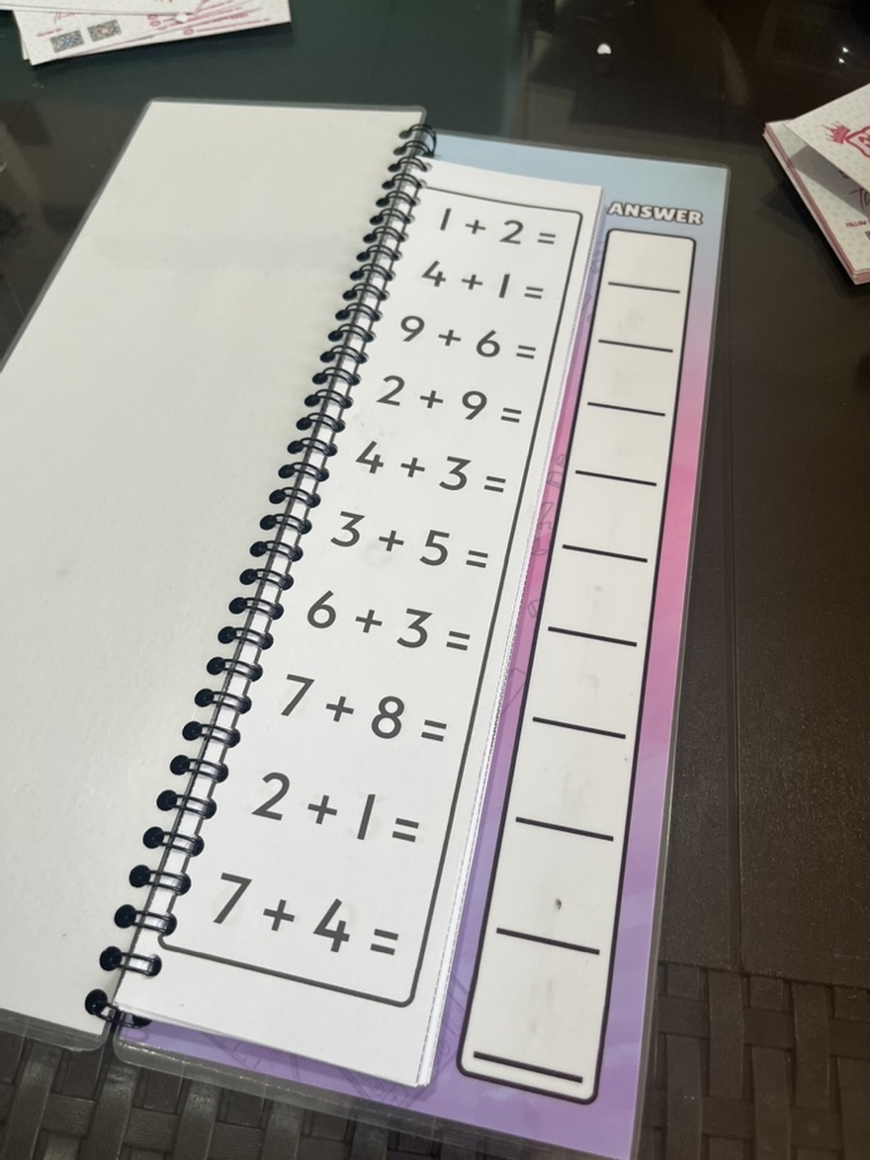 MATH PRACTICE BOOKLET (MDAS) FREE WHITE BOARD PEN | Shopee Philippines