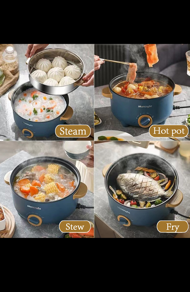 [COD] 4.5L Multi Electric Cooker with Steamer Non-Stick Electric Pot ...