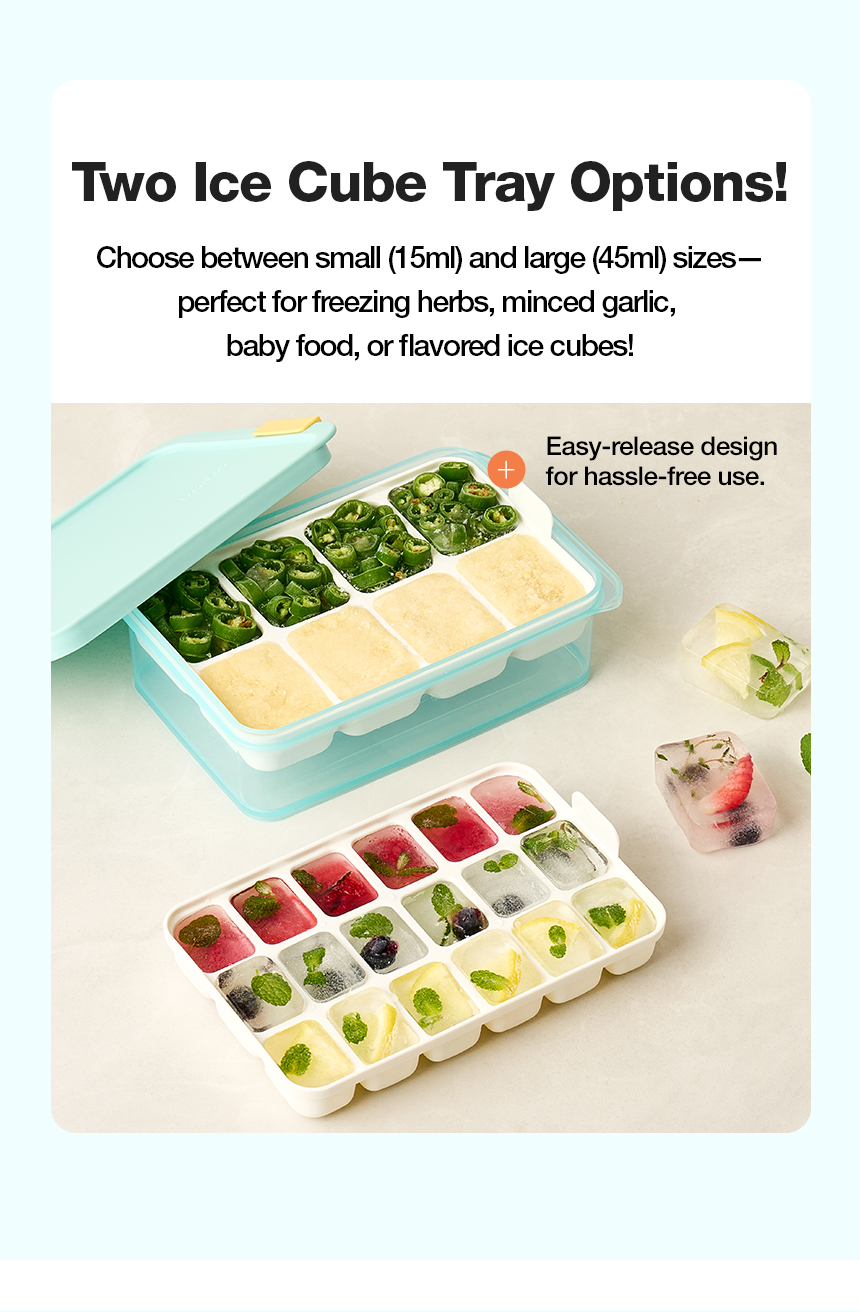 LocknLock Freezer Fit 1.65L with Cube Tray 15ml | Freezer Container ...
