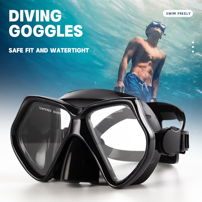 DIVI Snorkeling Set for Adult Snorkel Set Diving Mask with Snorkel Wide ...