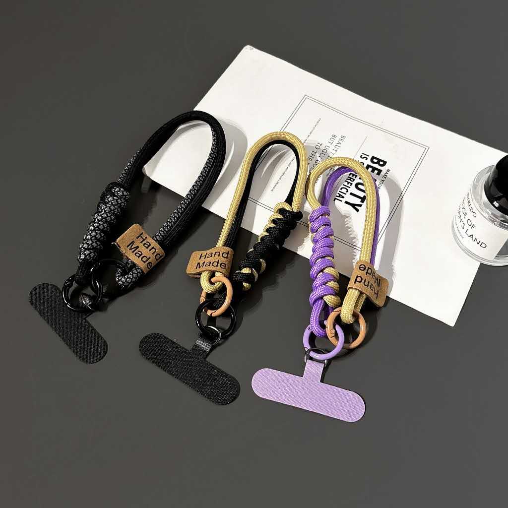 1pc Phone Case Braided Hanging Rope Lanyard Wristband Phone Lanyard ...