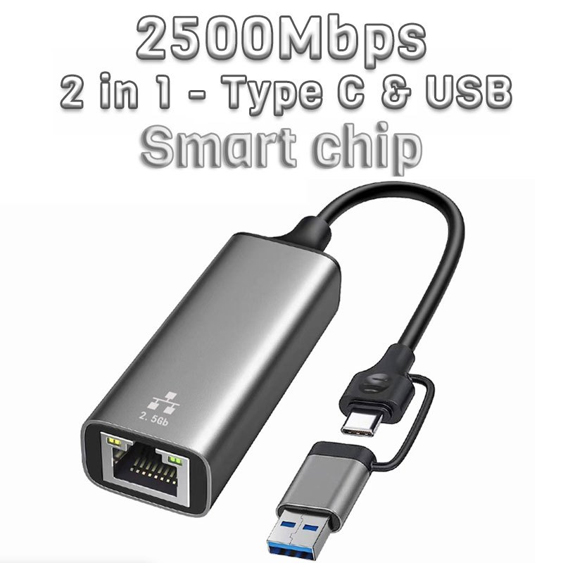 1000Mbps Ethernet Adapter USB 3.0 Type C to RJ45 Network USB Cable For ...