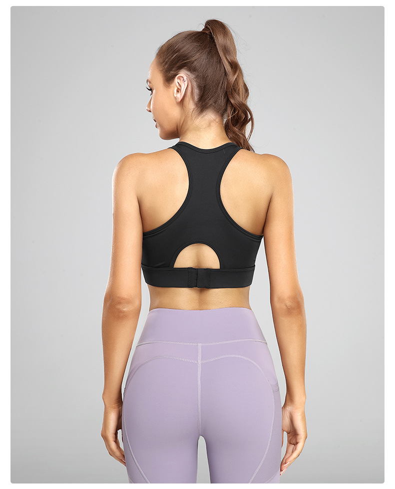 Sports Bra Yoga Shockproof Bra High Intensity Large Chest Push Up Bra ...