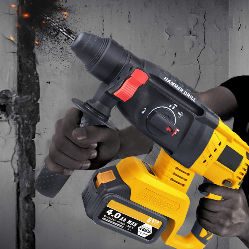 REAIM Rotary Hammer Drill heavy duty Chipping Hammer 3-in-1 Power Tool ...