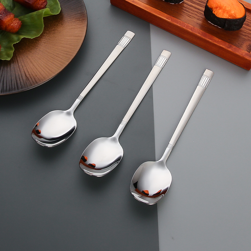 Kitchen Utensil Set Stainless Steel Makapal Kutsara Spoon Flatware ...