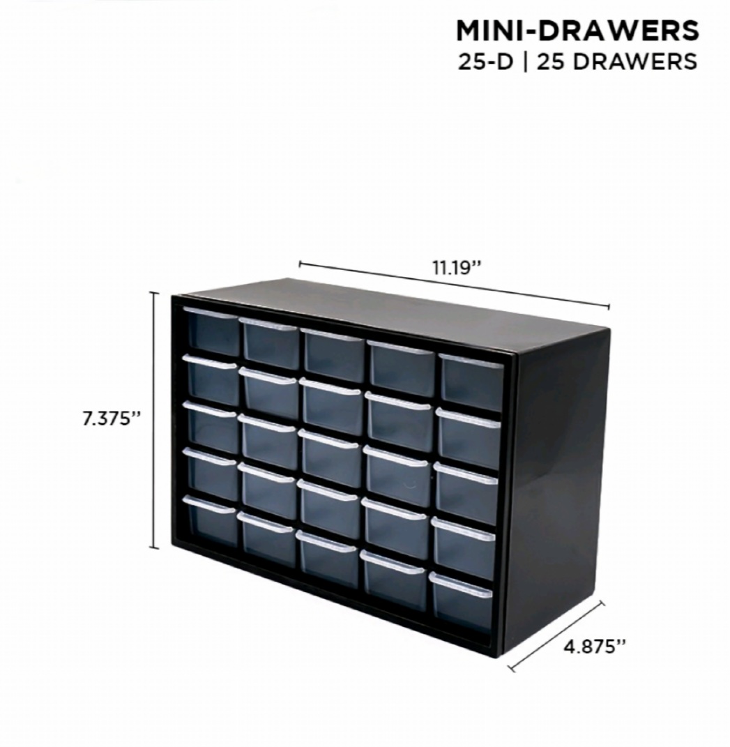 Clas 25 Mini Drawer Lifestyle Storage Organizer for small items and ...