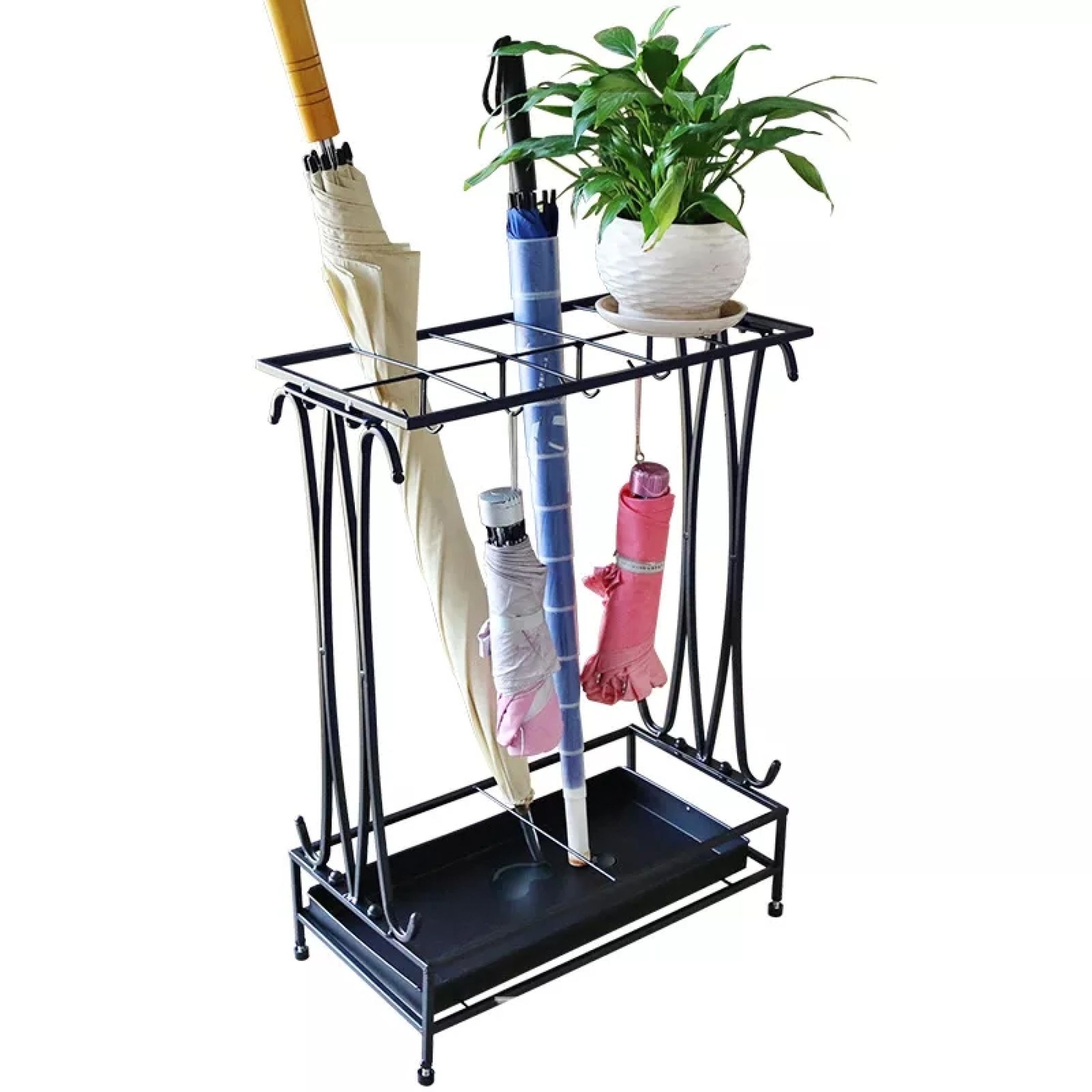 Umbrella Rack Home Waterproof Umbrella Stand Floor Holder Hotel Lobby ...
