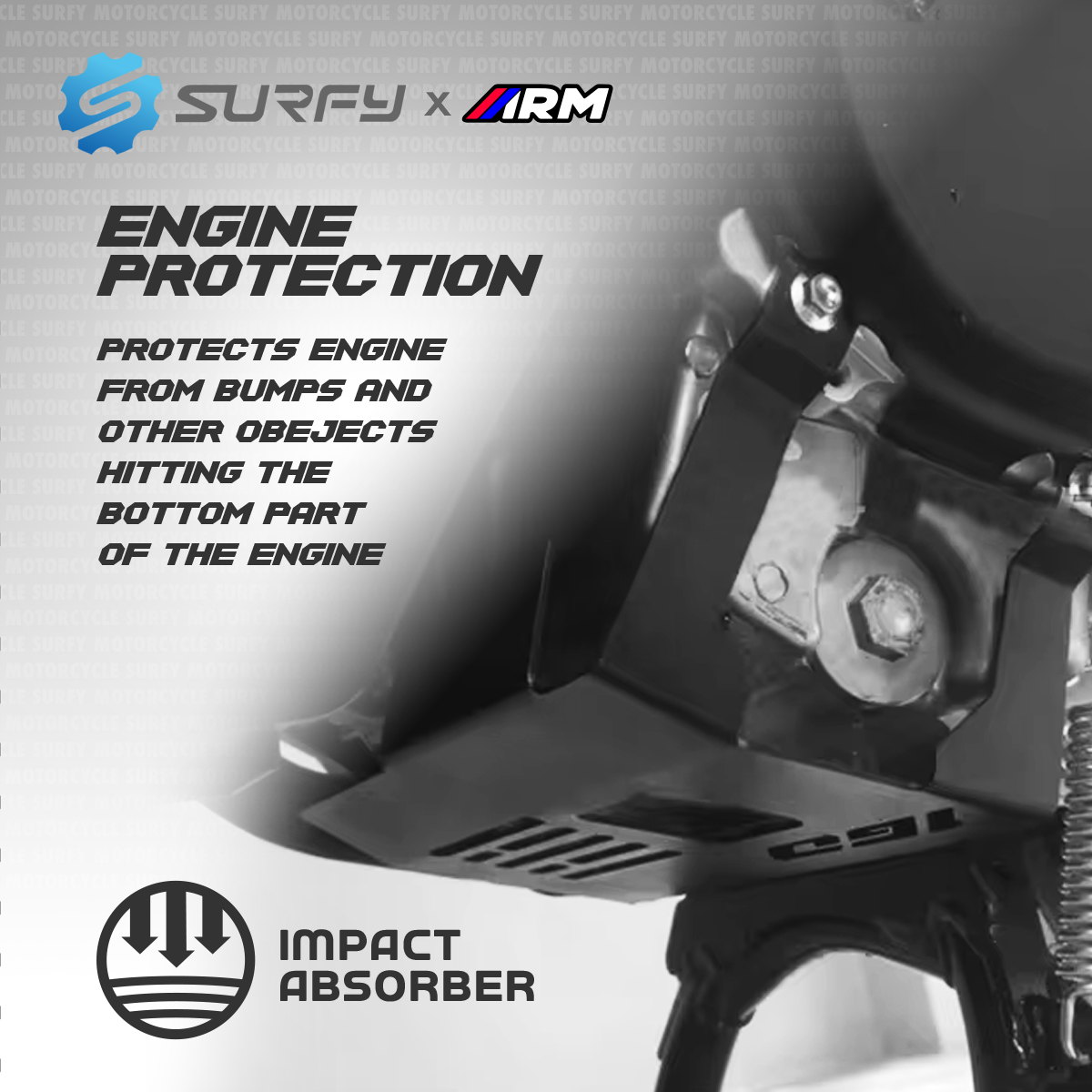 Arm Engine Cover Alloy Aluminum Protector Engine Chassis Guard Skid ...