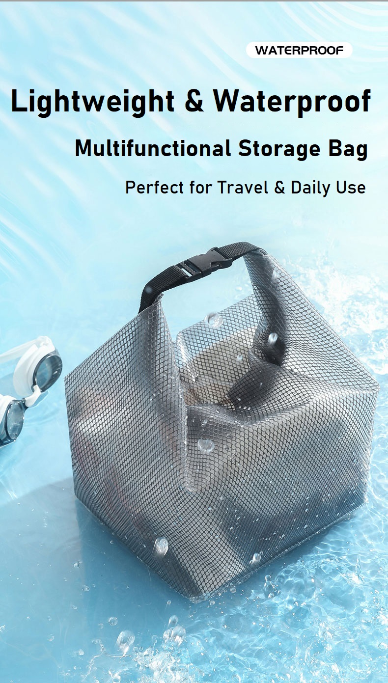 EVA Semi-Transparent Vacation Bag Multipurpose Waterproof Handheld ...