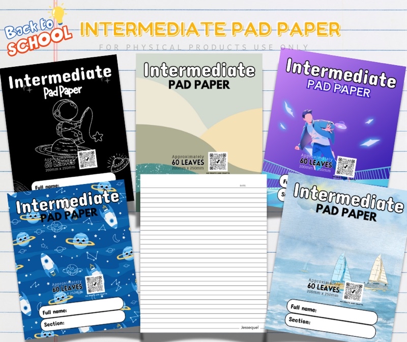 PERSONALIZED INTERMIDIATE PAD PAPER| Grade 5-6 | Shopee Philippines