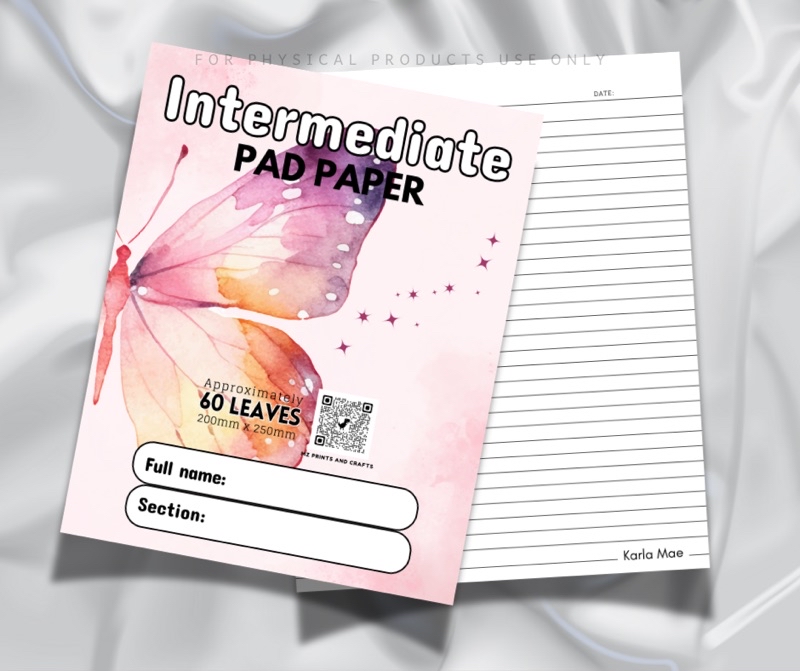 PERSONALIZED INTERMIDIATE PAD PAPER| Grade 5-6 | Shopee Philippines