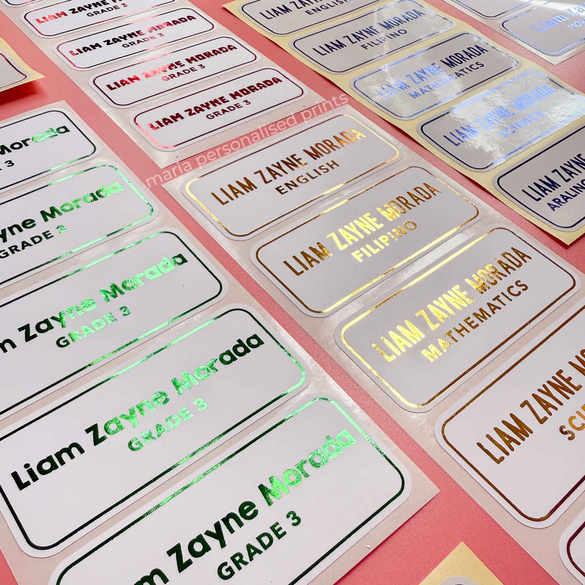24 Pcs Notebook Sticker Labels, Subject Stickers for Notebooks | Shopee ...