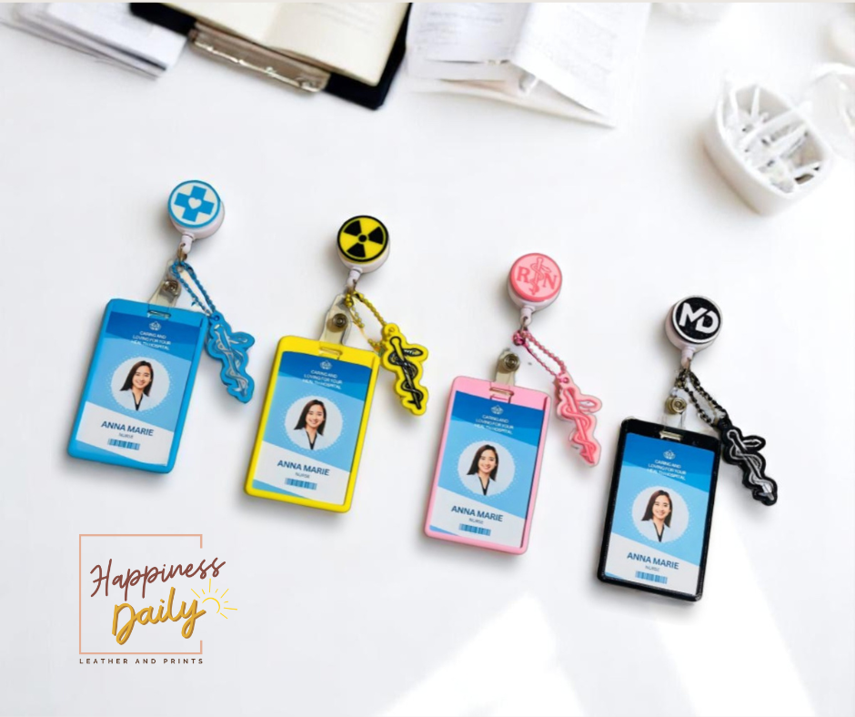 Heavy Duty Retractable Pull Key ID Badge Holders Name Tag Strap ...