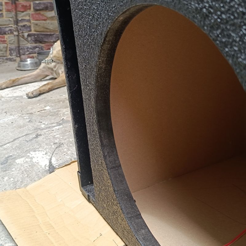 D15 Ported Subwoofer Box 15 inch MDF Lported 35hz tuning Black Textured ...