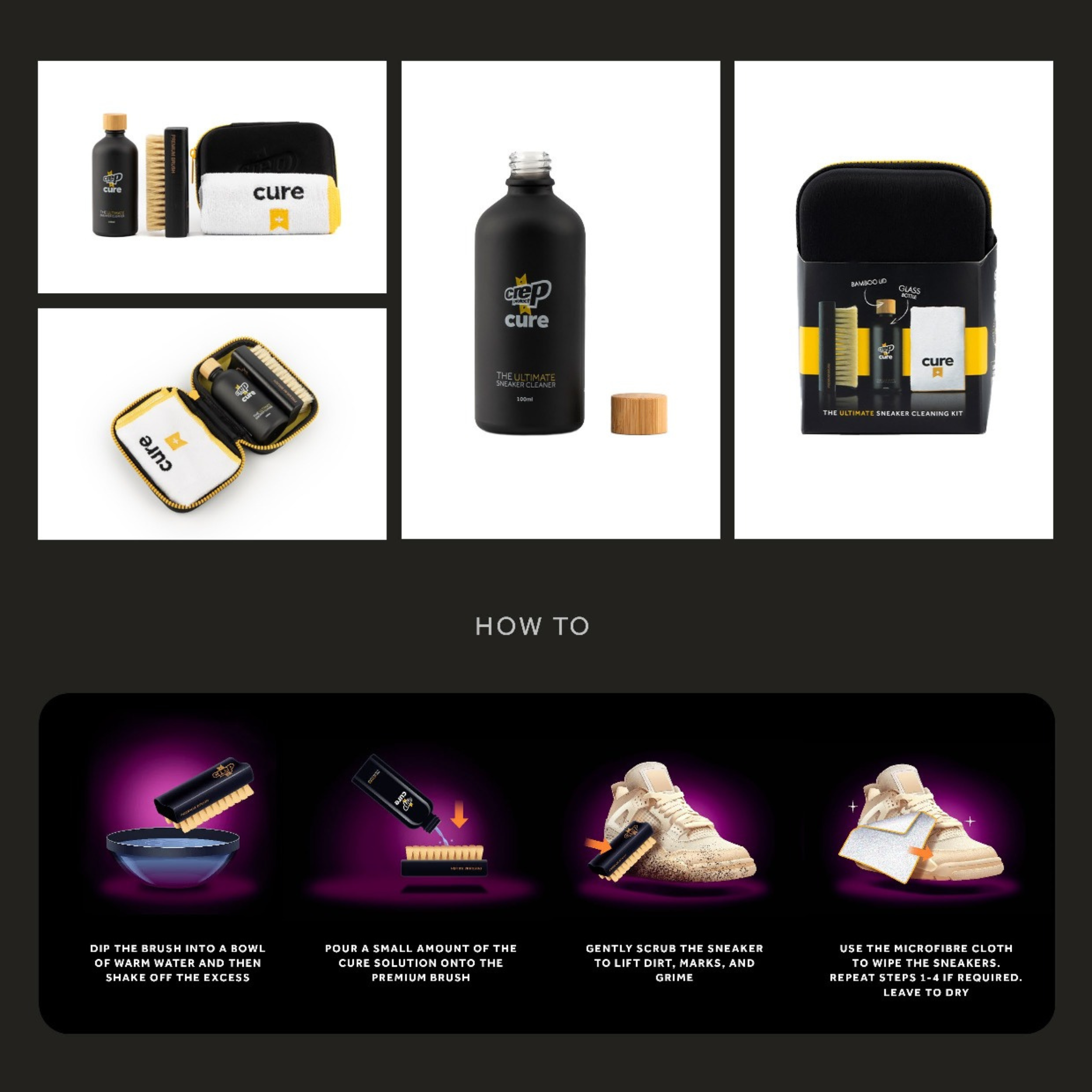 Crep Protect Cure Ultimate Sneaker Cleaner for all sneaker material ...