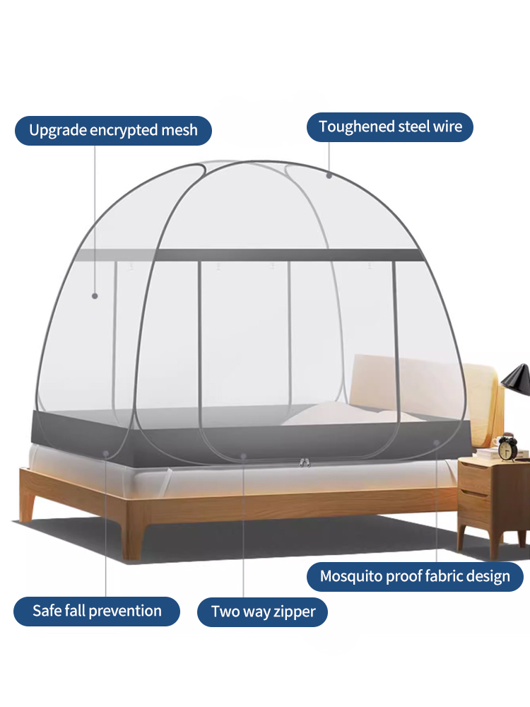 VOVOVA Mosquito Net Tent Foldable Indoor Family Size Kulambo Dormitory ...