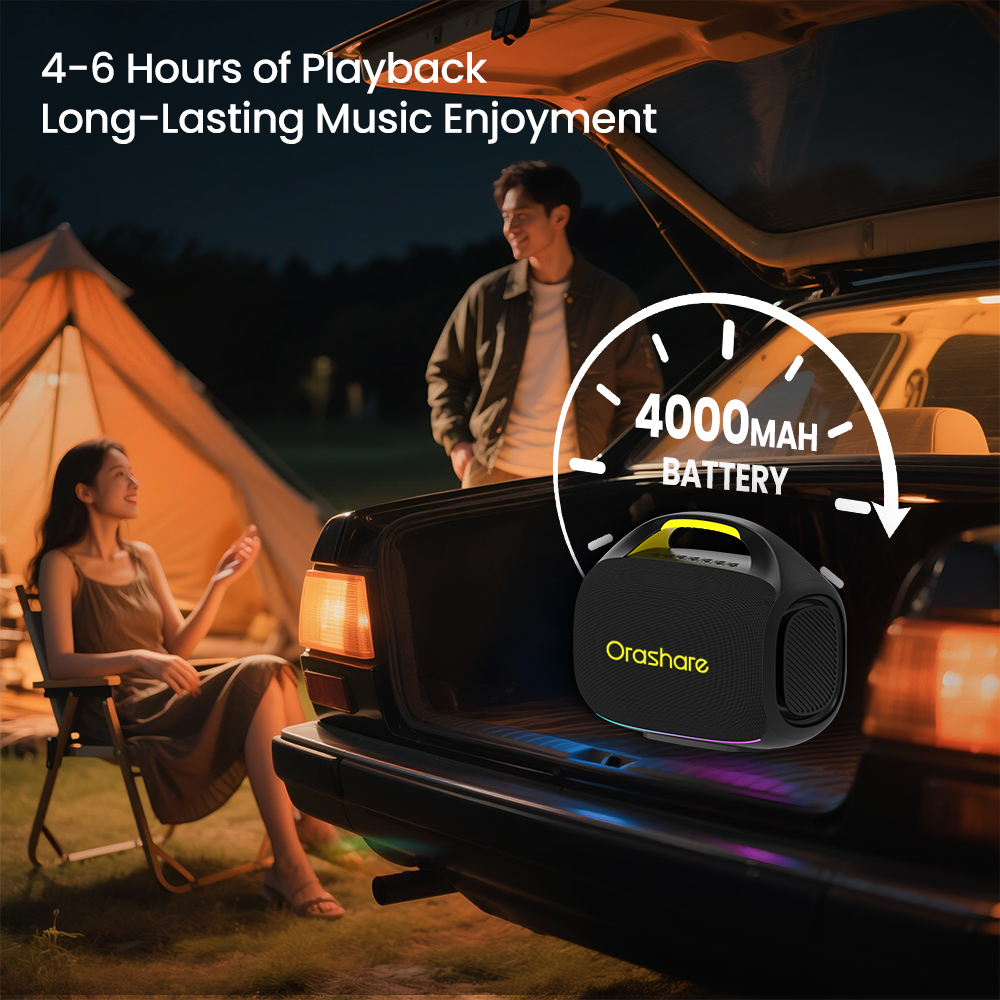 Orashare BS08Max 40W Bluetooth Speaker Super Sound With RGB Deep Bass ...