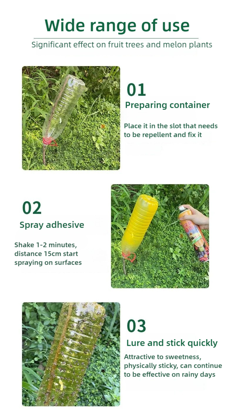 Fruit fly trap Attractant spray 450ML Supernet insect trap Rain-proof ...
