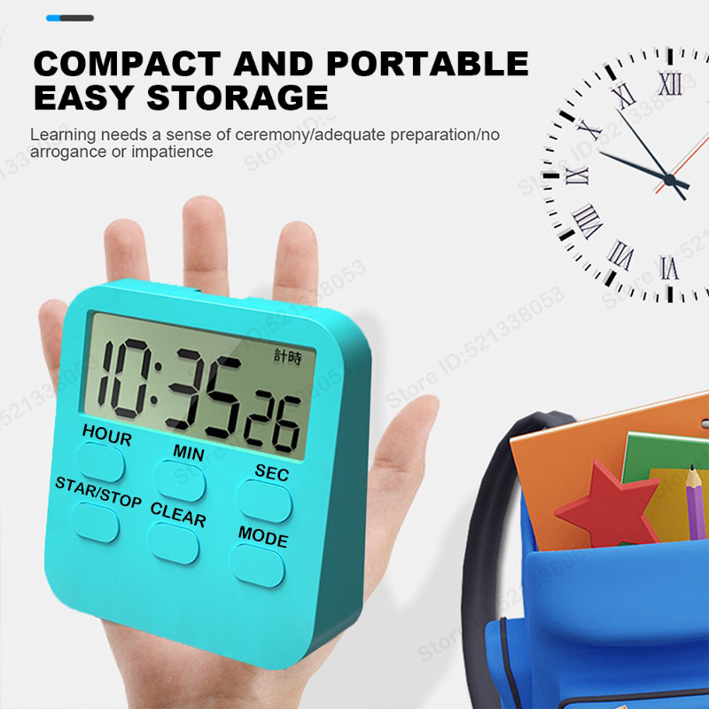 Student Time Management Timer Kitchen Multi-Function Reminder Clock ...