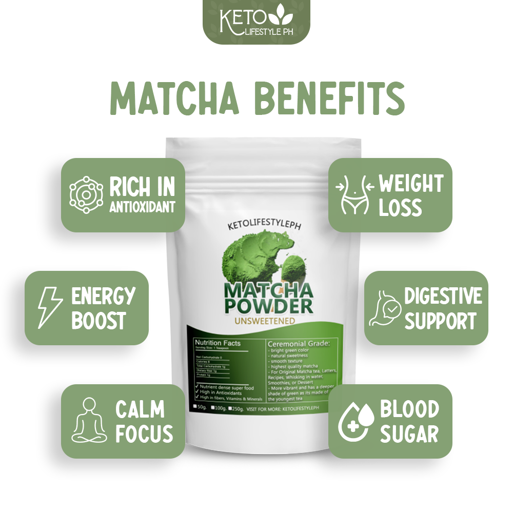 Pure Unsweetened Matcha Powder (CEREMONIAL GRADE) | Shopee Philippines