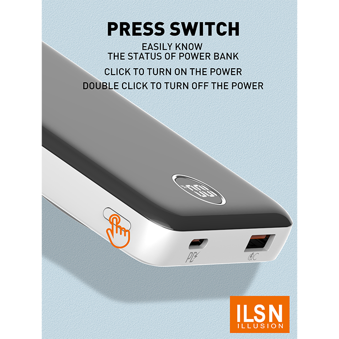 ILSN Portable Powerbank 10,000mah (Wireless) | Shopee Philippines