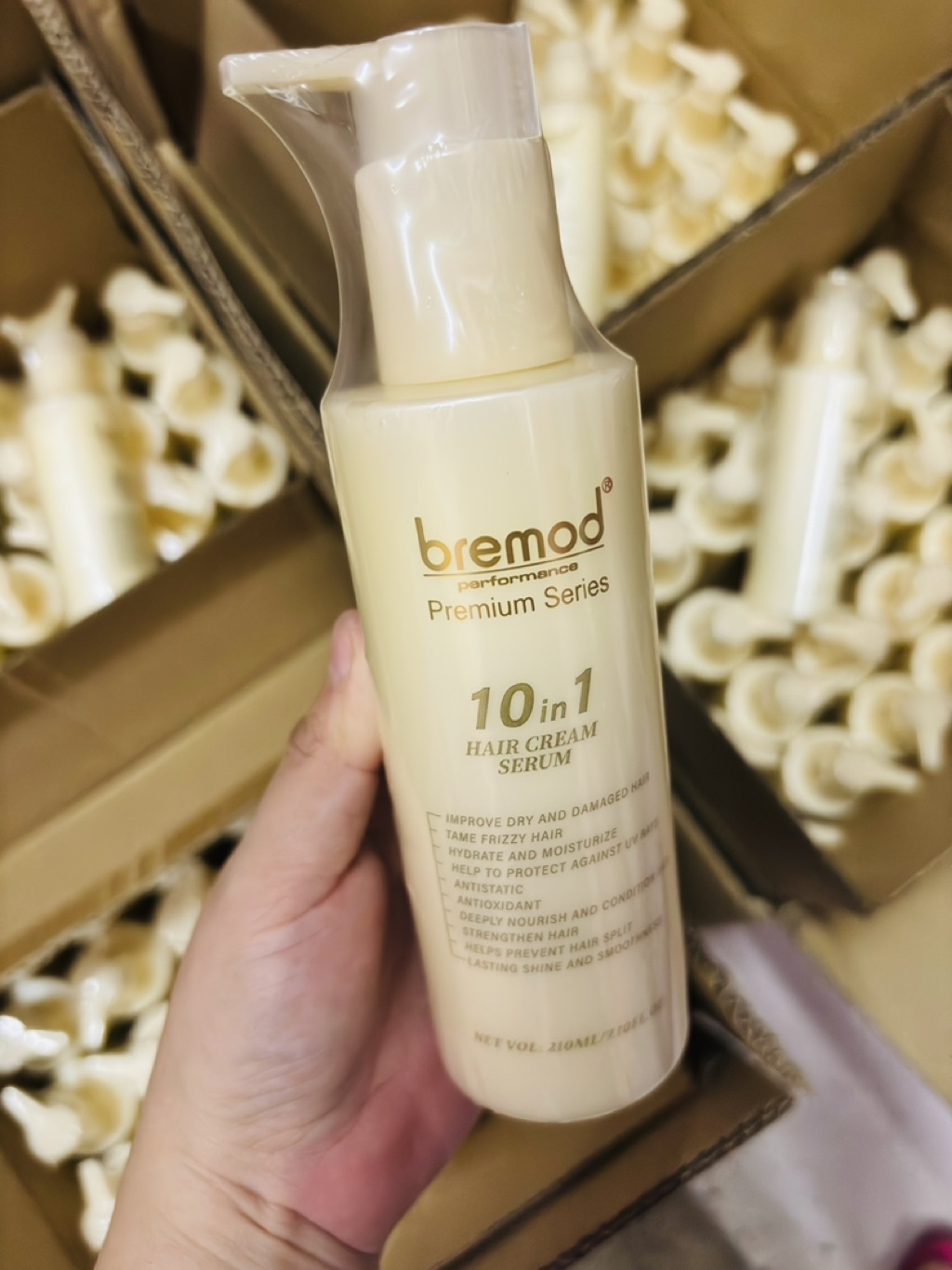 BREMOD 10 in 1 Hair Cream Serum Premium Series 210ML | Shopee Philippines