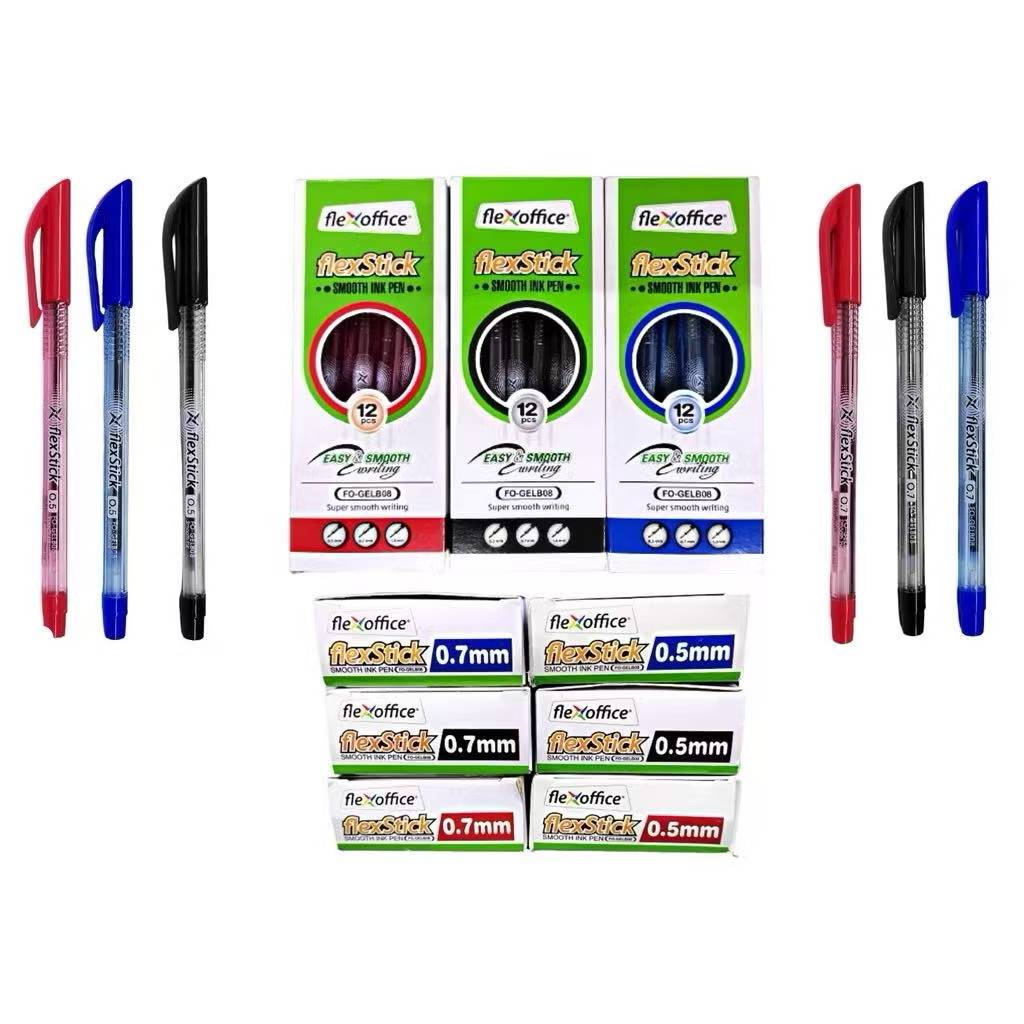 JS #Flexstick Ballpen 12Pcs/Box 0.5mm School Supplies Office Supplies ...
